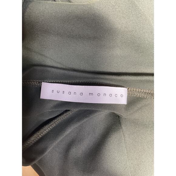 Susana Monaco 'Cross' Green Front Top Size M - Picture 4 of 5